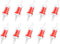 AQUANEAT One Way Check Valve for Air Pump, 10pcs Non Return Valve for 3/16 Inch Airline Tubing, Fish Tank Accessories