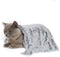 PJYuCien Fluffy Fleece Calming Pet Throw Blanket, Super Soft and Warm for Indoor Cats and Dogs, Small 16 * 24", Grey