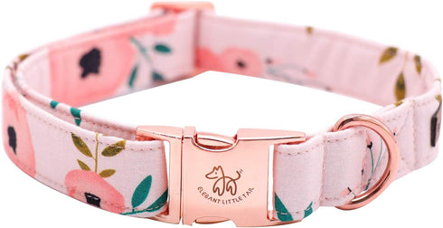 Elegant Little Tail Dog Collar with Bow, Adjustable Comfortable Bowtie Dog Collar for Small Medium Large Dogs