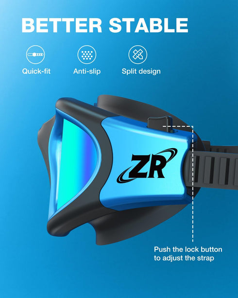 ZIONOR G1 MAX Polarized Anti-Fog Swim Goggles for Men Women