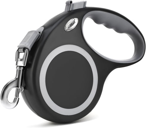 Heavy Duty Retractable Dog Leash 26 FT for Dogs up to 110lbs, Strong Nylon Tape, One-Handed Brake, Perfect for Medium