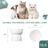 Cat Bowls,Ceramic Cat Bowls Anti Vomiting,Raised-Cat Food and Water Bowl set for Cats and Small Dogs,13.5 Oz
