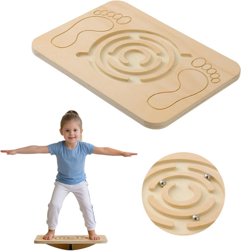 350 Juoe Maze Balance Board Wobble Board for Kids and Adult,up to Ibs for Coordination Skills Obstacle Courses Sensory