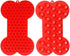 Quaziret 2Pcs Lick Mat | Bone-Shaped Licking Mat for Dogs & Cats | Peanut Butter Lick Pads for Boredom Reducer Perfect