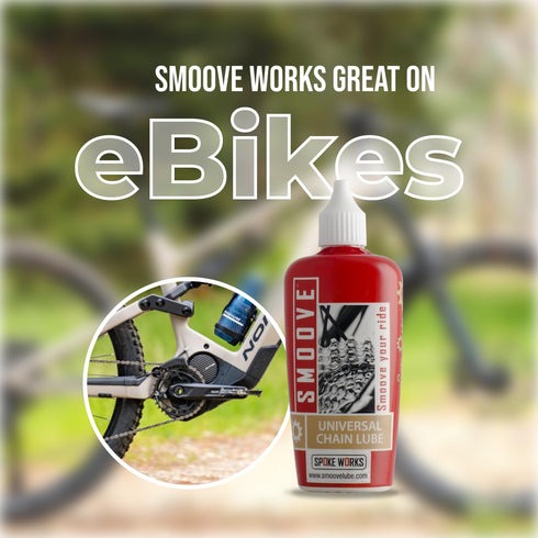 SMOOVE 125ml Universal Bike Chain Lube. Long-Lasting Wax-Based Lubricant with Precision Luberetta Applicator for Road
