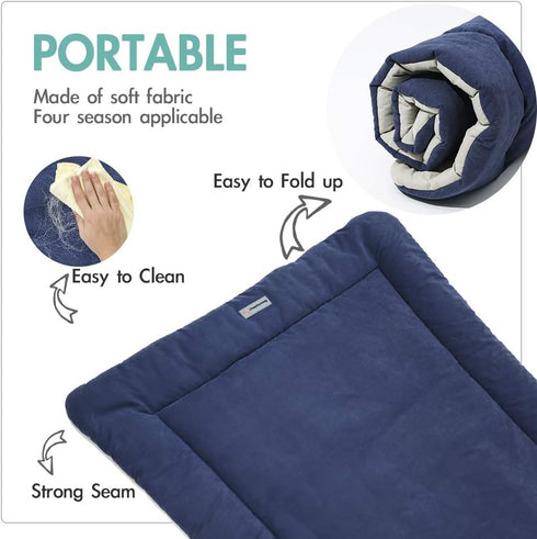 Camping Dog Bed, Pet Bed 40”X32”, Outdoor Waterproof, Washable, Water-Resistant, Durable Portable Travel Pet Mat