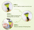 Pecute Pet Dematting Tool 2 Pack - Double Sided Rake & Comb for Medium or Long-haired Dogs & Cats