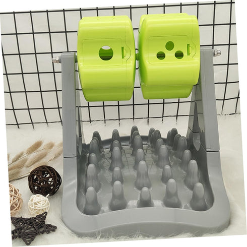 1-Piece Toyvian Automatic Dog Feeding Toy Choking PET Feeder Rotating Design Dog Food Dispenser for Training