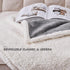 Qeils Dog Blankets for Large Dogs, Waterproof Cat Blanket, Washable Sherpa Fleece Puppy Blanket, Soft Plush Reversible