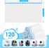 120 Count, 21.65"x11.8" Cat Litter Bags Drawstring Close Litter Box Liners for Automatic Litter Box,Thick Cat Poop