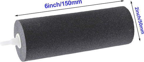 AQUANEAT Aquarium Air Stones 6x2 inch 2 Pack, Large Airstone for Aquariums, Hydroponic, Ponds