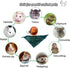Set Rabbit Hat Scarf Pet Cowboy Cosplay Outfits Funny Halloween Costume Stuff for Small Animals Bunny Guinea Pig Ferret