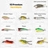 Fishing Lures for Freshwater Bass, Topwater Baits Kit, Animated Swimbaits Set with Tackle Box
