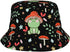 Forest Animals Mushrooms Bucket Hat, Summer Packable Fisherman Cap for Travel and Beach Sun Protection