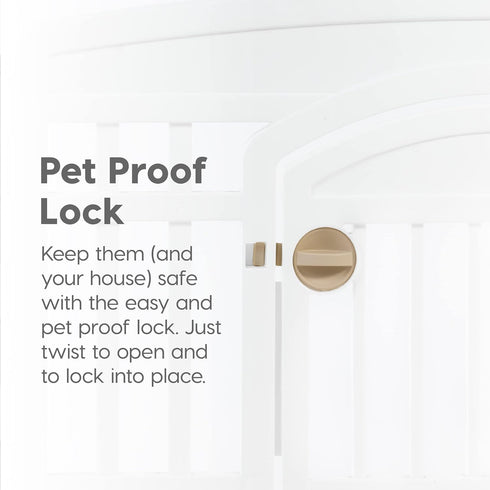 24" 4-Panel 35 35 24, IRIS USA Dog Playpen Puppy Playpen, x x Puppy Fence, Dog Playpen, Dog Play Pen Indoors, Pet