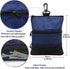 Golf Bag Accessories Valuables Pouch with Multi Pocket Zipper Hook, Includes 10 Pcs Wood Golf Tees
