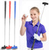 Tbest Kids Junior Stainless Steel Putter Club 31inch Mini Rubber Head for Ages 3-5, 6-8, 9-12