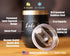 Lake Life Wine Tumbler with Sliding Lid, Stemless Stainless Steel Insulated Cup for Outdoor Camping, Black.