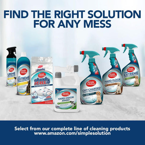Simple Solution Pet Stain and Odor Remover | Enzymatic Cleaner with 2X Pro-Bacteria Cleaning Power, 32 Ounces