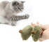 CCwoha Interactive Mouse Cats Toy,Plush Squeaky Plush Cats Toy Automatic Electronic Moving Mouse Kitten Toy for Indoor