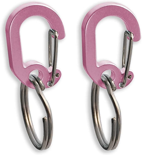 LuckyPet Klippy Pet Tag Quick Clips, Efficient Pet Tag Clips for Collars, Easy Attachment and Removal - Pink, 2 Pack
