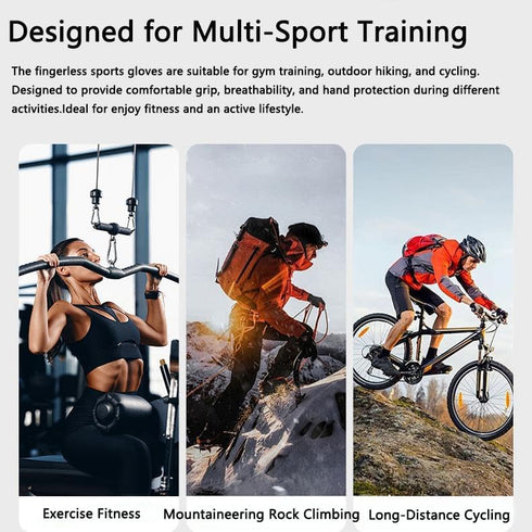 CaySep Workout Gloves for Women Lightweight Breathable Fingerless Gym Gloves for Weightlifting Cycling Gym Training