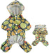 Pet Dog Raincoat Four Legs Reflective Raincoat Orange Pattern Four Seasons Universal