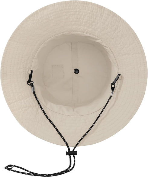 Waterproof Bucket Hat for Women and Men, Wide Brim Packable Sun Hat with UV Protection for Summer