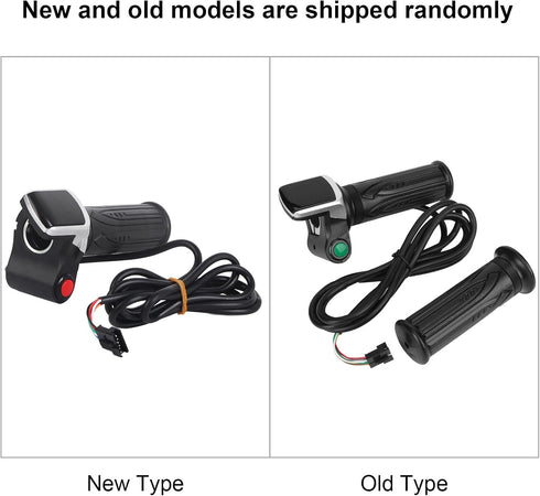 VGEBY Electric Bicycle Five-Star Turn Handle, LCD Screen Power Display with Switch for Throttle Handle
