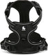 TRUE LOVE TLH5651 Adjustable No-Pull Dog Harness, Reflective Pup Vest, Comfortable Control, Black, Size S