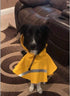 NACOCO Large Dog Raincoat, Adjustable Waterproof Pet Jacket Poncho with Reflective Strip (M, Yellow)