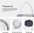 iBasingo Outdoor Titanium Pot with Lid, Folding Handle Camping Cookware for Hiking Picnic, Ultralight Bowl Tableware