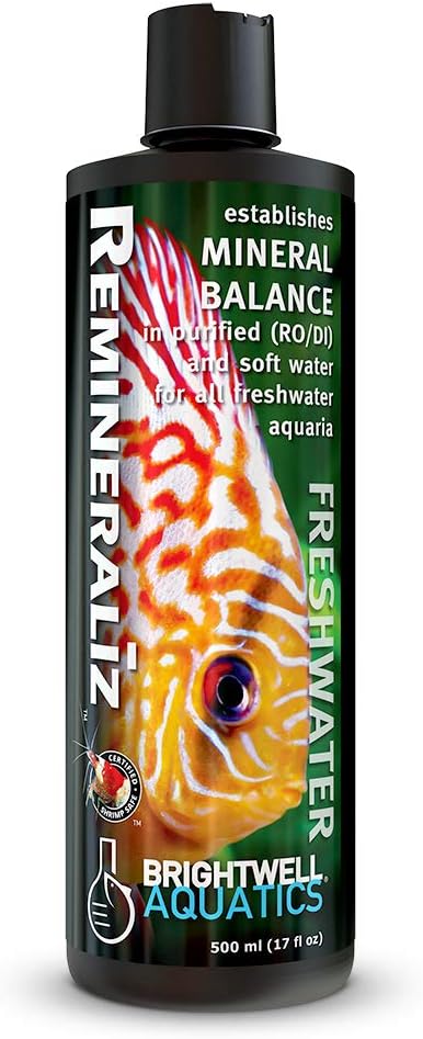 Brightwell Aquatics Remineraliz - 500-ml, Adds Minerals to Distilled, Deionized, or Reverse Osmosis Water