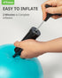 Trideer Pilates Ball, 9 Inch with Pump, Core Ball for Physical Therapy, Small Workout Ball for Yoga and Gym