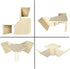 Hermit Crab Underground Tunnel Cave Corner | Hermit Crab Climbing Tank Decor Hide Hideout | Enrichment Habitat Hideaway