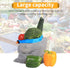 Ultralight Camping Mesh Storage Bag, Drawstring Nylon Sack for Outdoor Travel Hiking (XL-Blue)