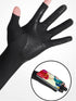 UV Protection Armsleeves with Cut Finger Sun Gloves for Men, Anti-slip Cooling Long Sleeves for Fishing Driving Cycling