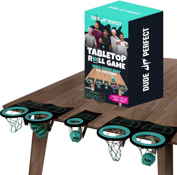 Dude Perfect Tabletop Roll, a Target Toss Game, for Kids and Adults,