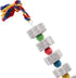 Oooct 2 Pack Chinchilla Large Chicken Chewing Toy, Chick Beak Grinding Calcium Stone with Bells, Cage Accessories