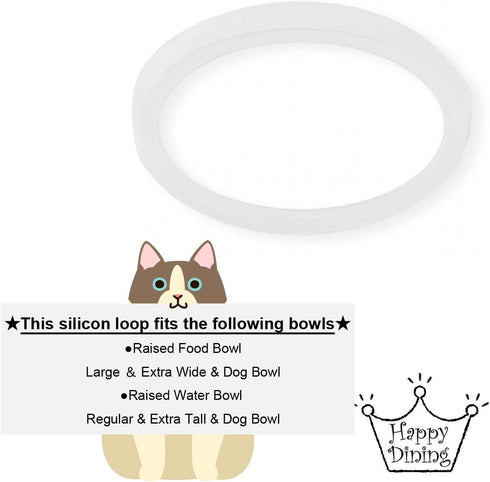 Non-Skid Silicone Protective Cover, Large Size, Pack of 2 for Necoichi Raised Food Bowl