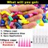 VICTHY 100pcs Dog Nail Caps Claw Covers with Glue and Applicators (L)