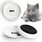 Cat Food Bowl, Healthier Ceramic Bowls for Indoor Cats with Anti Whisker Fatigue Design, Pack of 3 (Fishbone)