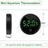 1 2pack Aquarium Thermometer Digital Fish Tank Thermometer Led Display Fish Tank Temperature Gauge Accurate Thermometer