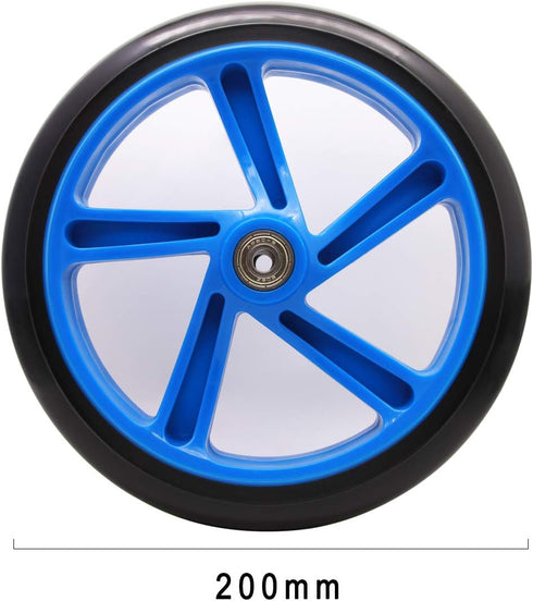 Z-FIRST 2PCS 200mm 9 Adult Scooter Wheels with ABEC Bearings for Razor and Adult Kick Scooters