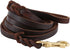 Premier Braided Leather Dog Leash 6/8/10 ft for Strong Medium Large Dogs, Heavy Duty Training Leash (10FT)