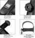 Byya W002K Mini Exercise Bike with Adjustable Resistance,LED Display,Portable Fitness Pedal Stationary Under Desk Foot