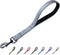 Premium 12 Inches Nylon Short Leash for Large Medium Breed Dogs, Heavy Duty Clasp, Padded Handle (Ultimate Grey)