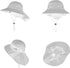 YOLAI Summer Mesh Breathable Sun Hat Outdoor Large Brim Cape Children's Sunscreen Visors Cap with Strings (White, M)