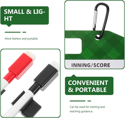 1set Yardwe Sports Baseball Training Board Portable Dry Erase Clipboard for Lightweight for Baseball Practice