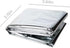 Guo's hyekbe First Aid Mylar Rescue Blanket, Emergency Blankets for Outdoor Survival Gear, Body Warmer Blanket (Silver,